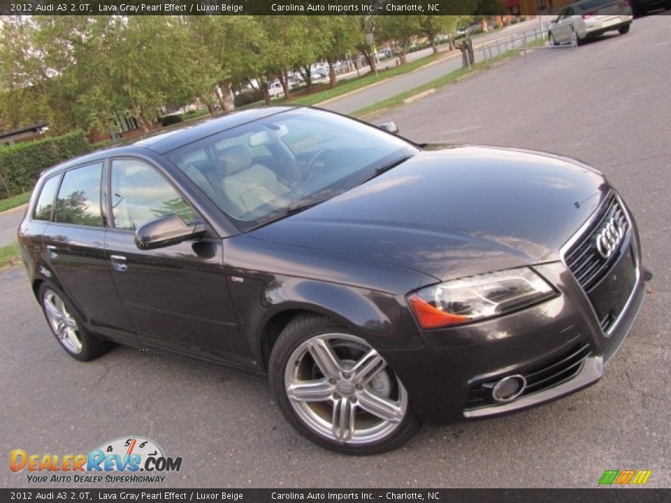 2012 Audi A3 2.0T Lava Gray Pearl Effect / Luxor Beige Photo #3