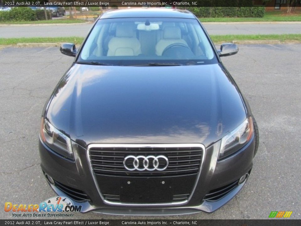 2012 Audi A3 2.0T Lava Gray Pearl Effect / Luxor Beige Photo #5