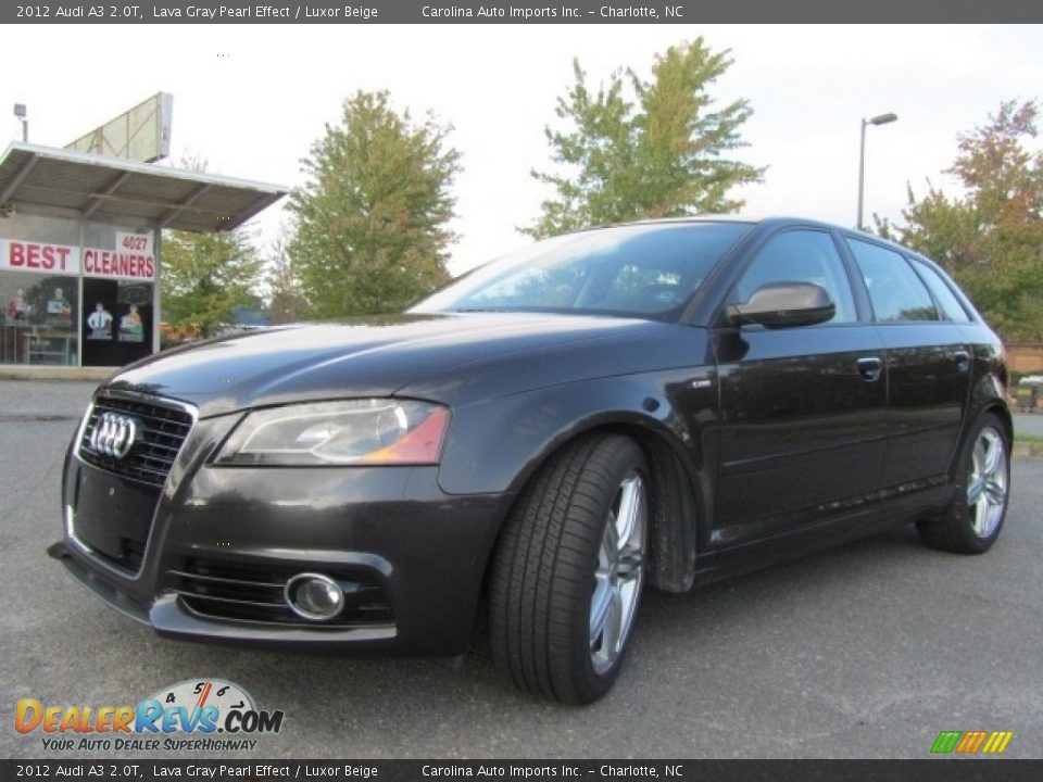 2012 Audi A3 2.0T Lava Gray Pearl Effect / Luxor Beige Photo #6