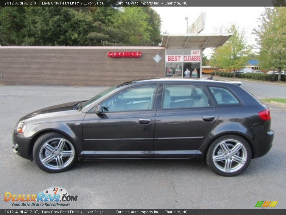 2012 Audi A3 2.0T Lava Gray Pearl Effect / Luxor Beige Photo #7