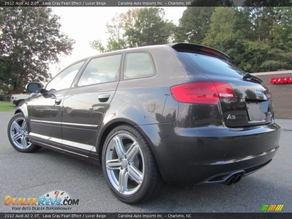 2012 Audi A3 2.0T Lava Gray Pearl Effect / Luxor Beige Photo #8