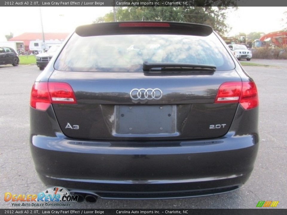 2012 Audi A3 2.0T Lava Gray Pearl Effect / Luxor Beige Photo #9