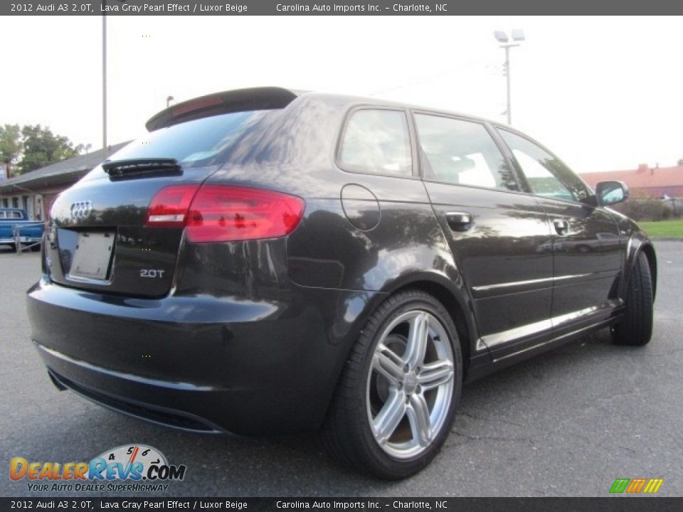 2012 Audi A3 2.0T Lava Gray Pearl Effect / Luxor Beige Photo #10