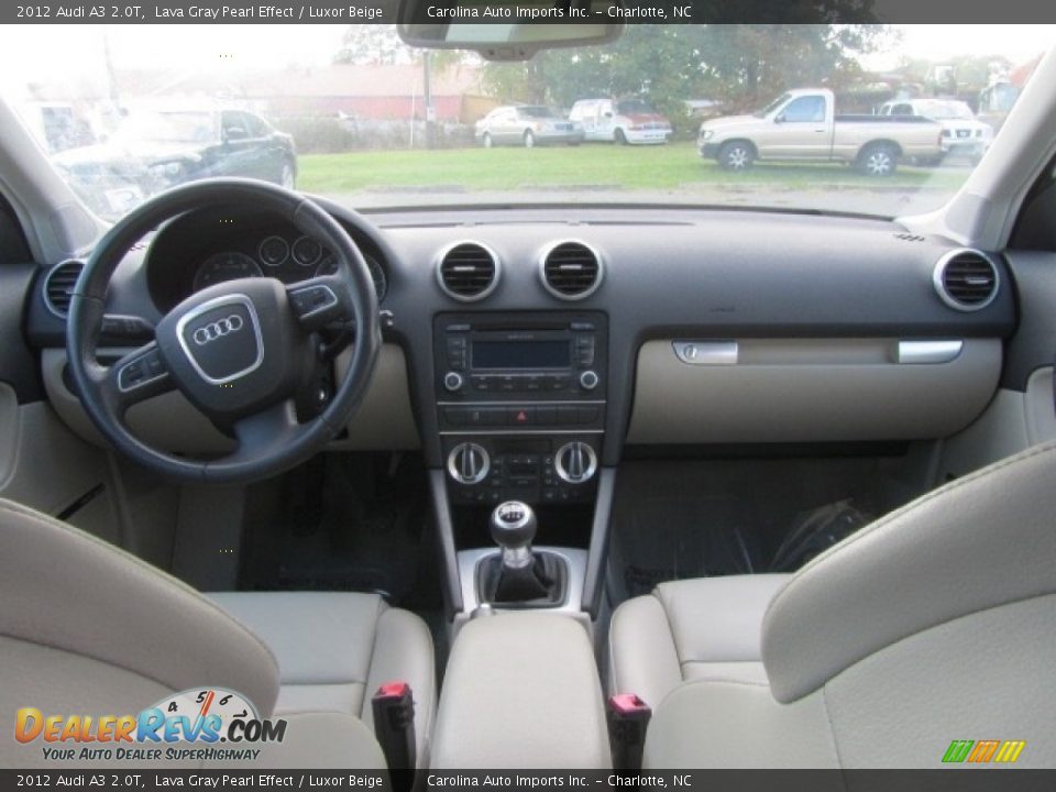 2012 Audi A3 2.0T Lava Gray Pearl Effect / Luxor Beige Photo #13