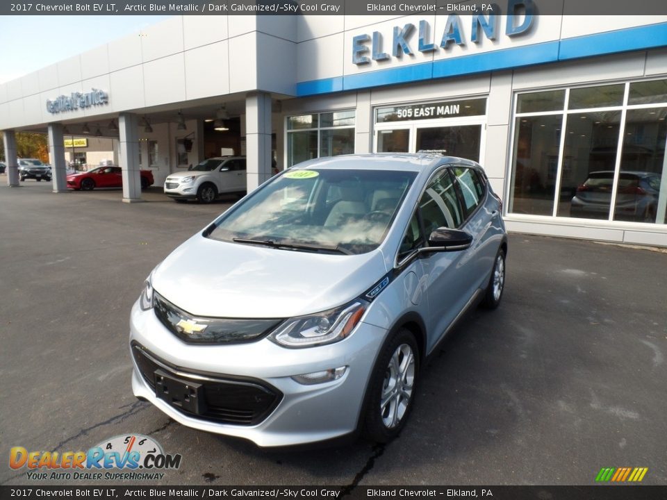 2017 Chevrolet Bolt EV LT Arctic Blue Metallic / Dark Galvanized/­Sky Cool Gray Photo #2