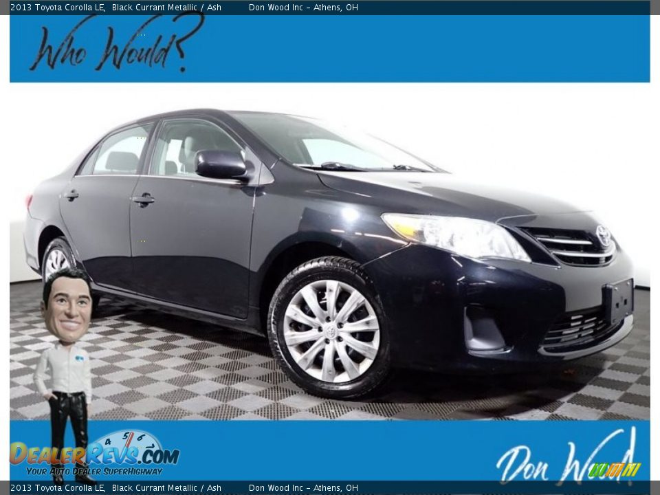 2013 Toyota Corolla LE Black Currant Metallic / Ash Photo #1