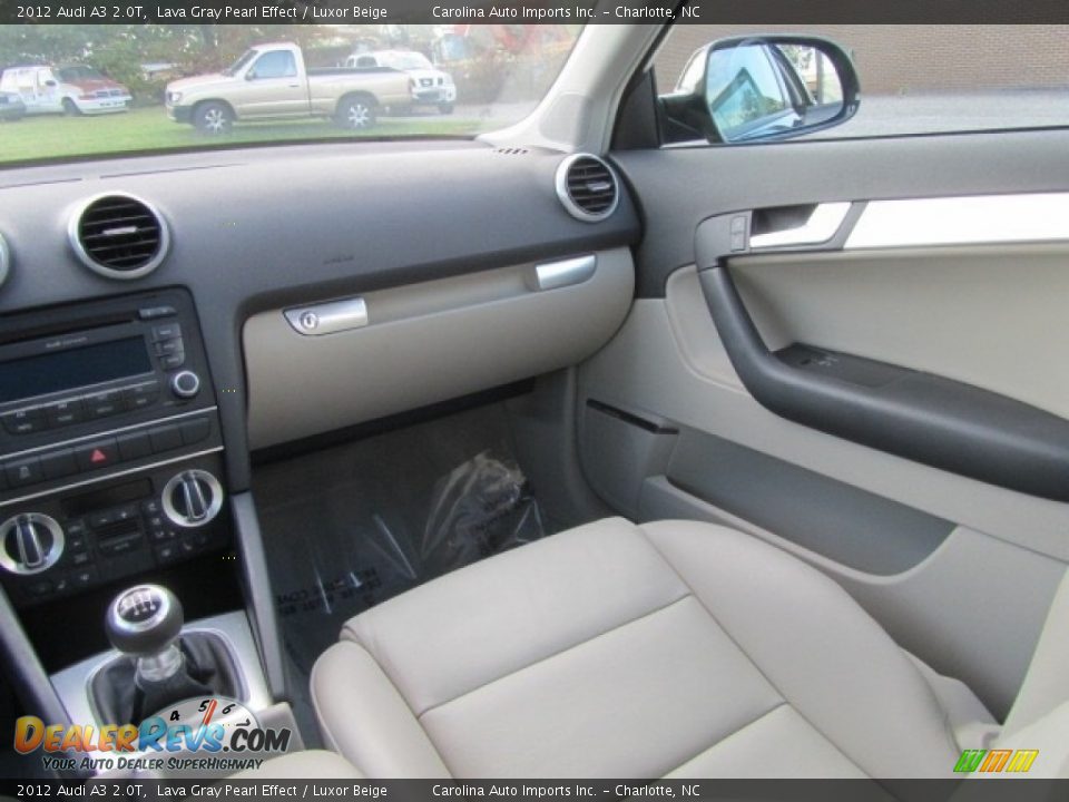 2012 Audi A3 2.0T Lava Gray Pearl Effect / Luxor Beige Photo #14