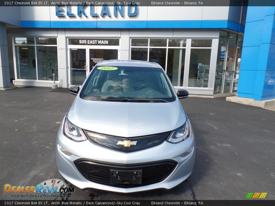 2017 Chevrolet Bolt EV LT Arctic Blue Metallic / Dark Galvanized/­Sky Cool Gray Photo #3
