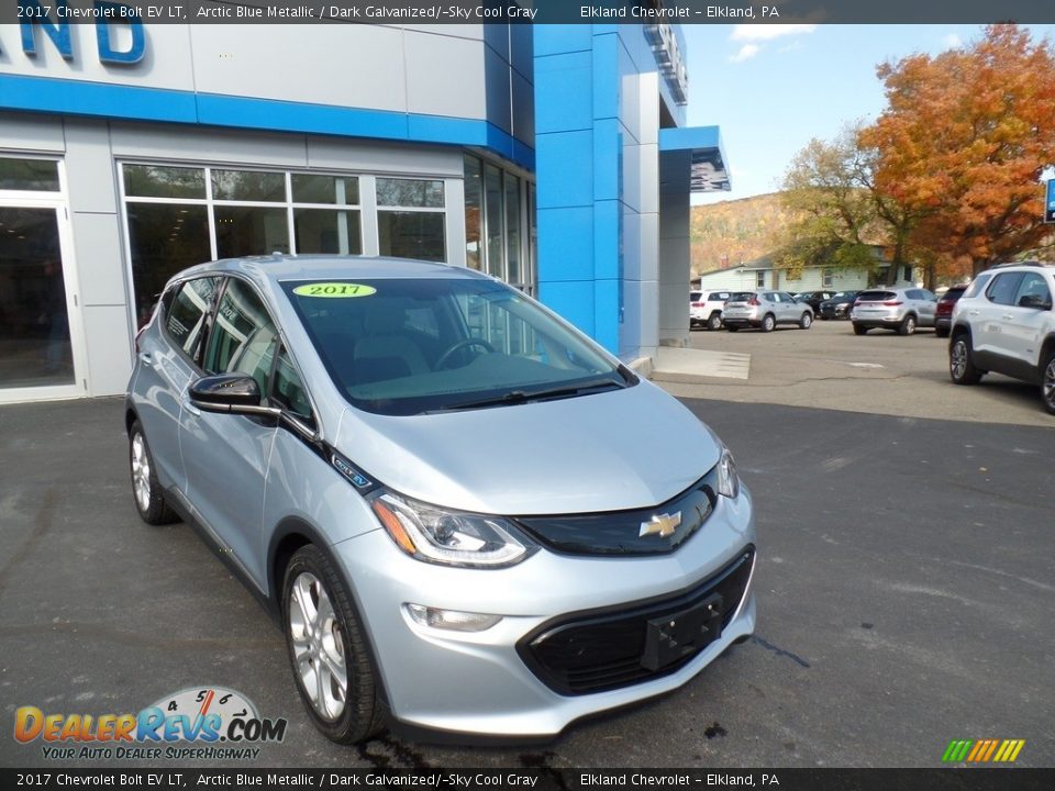 2017 Chevrolet Bolt EV LT Arctic Blue Metallic / Dark Galvanized/­Sky Cool Gray Photo #4