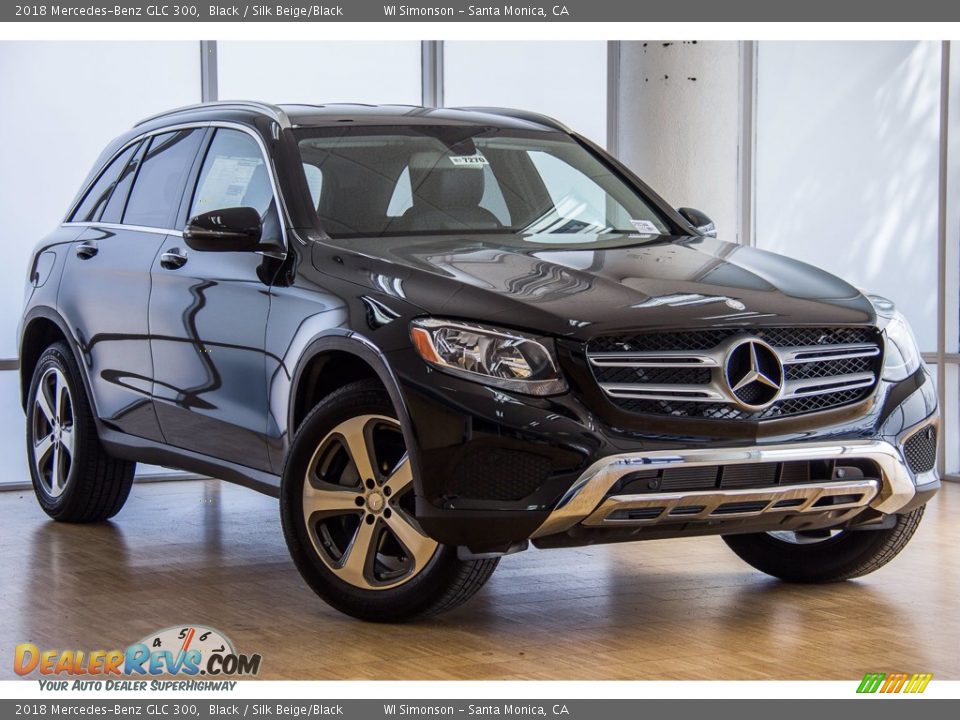 2018 Mercedes-Benz GLC 300 Black / Silk Beige/Black Photo #12