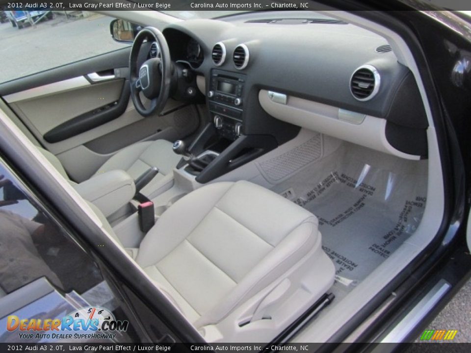 2012 Audi A3 2.0T Lava Gray Pearl Effect / Luxor Beige Photo #21