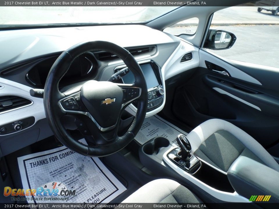 2017 Chevrolet Bolt EV LT Arctic Blue Metallic / Dark Galvanized/­Sky Cool Gray Photo #17
