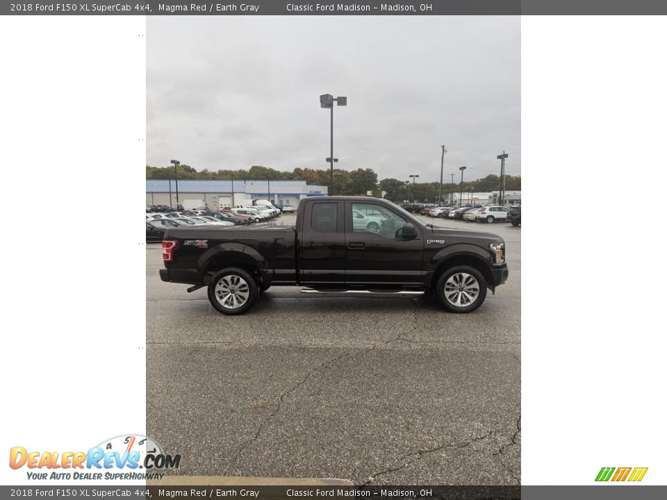 2018 Ford F150 XL SuperCab 4x4 Magma Red / Earth Gray Photo #4