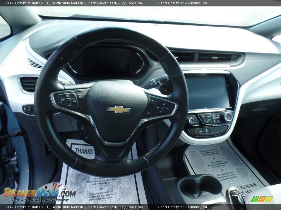 2017 Chevrolet Bolt EV LT Arctic Blue Metallic / Dark Galvanized/­Sky Cool Gray Photo #18