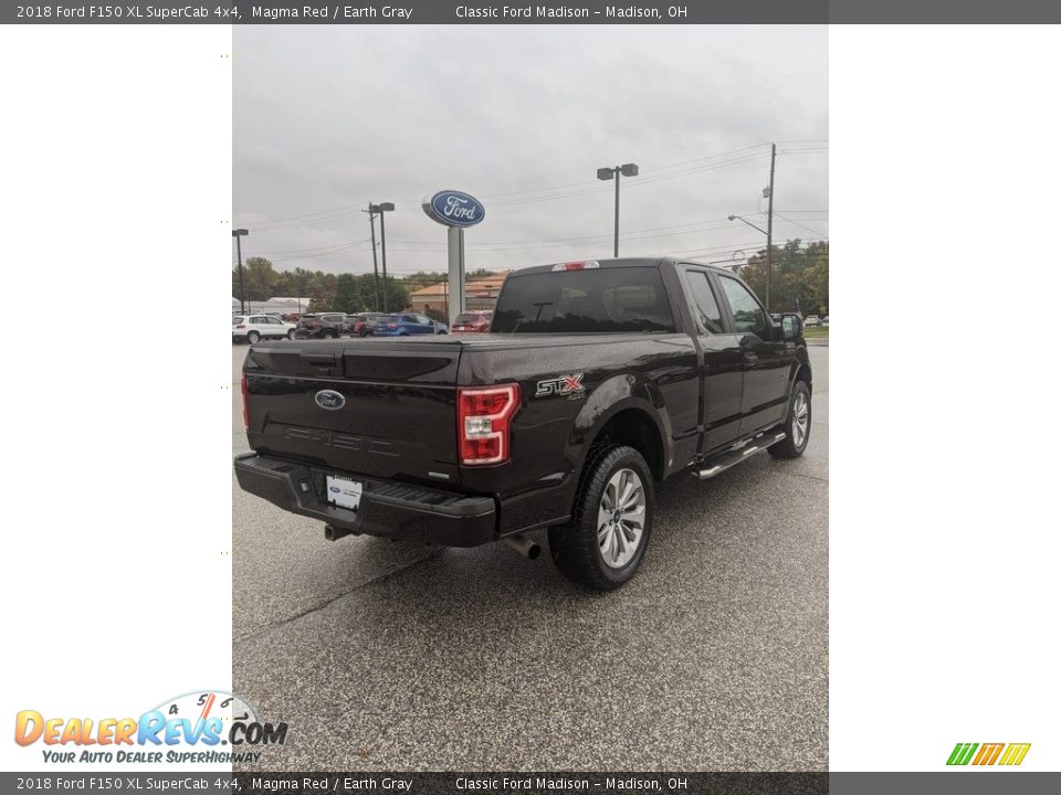 2018 Ford F150 XL SuperCab 4x4 Magma Red / Earth Gray Photo #5