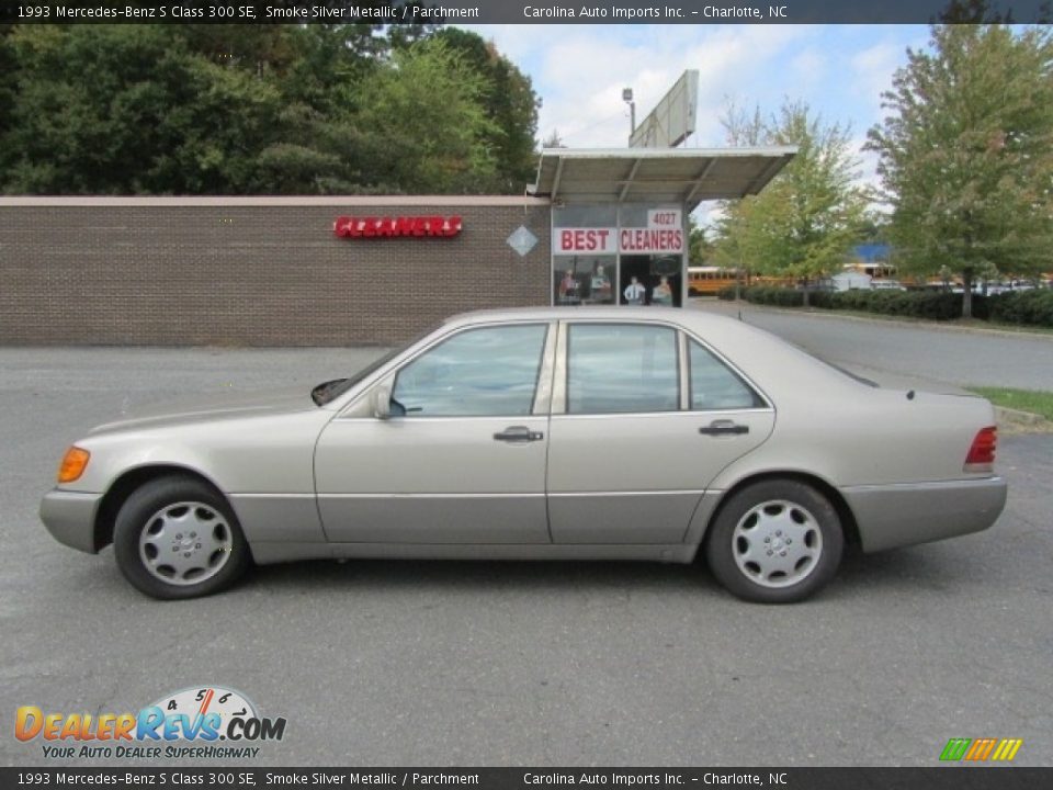 1993 Mercedes-Benz S Class 300 SE Smoke Silver Metallic / Parchment Photo #7