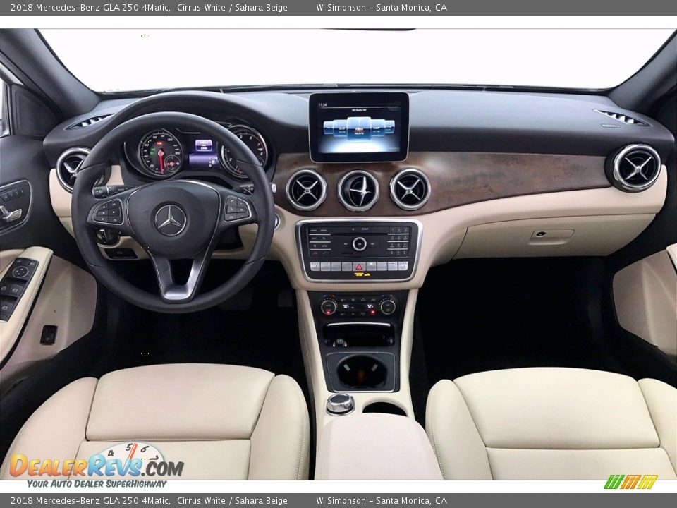 2018 Mercedes-Benz GLA 250 4Matic Cirrus White / Sahara Beige Photo #15