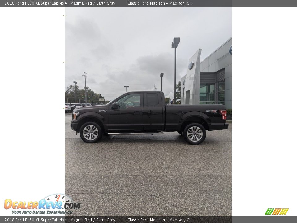 2018 Ford F150 XL SuperCab 4x4 Magma Red / Earth Gray Photo #8