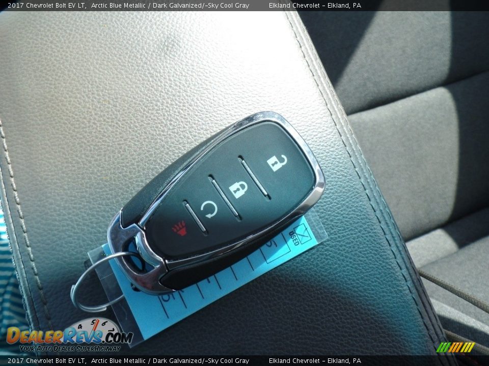 2017 Chevrolet Bolt EV LT Arctic Blue Metallic / Dark Galvanized/­Sky Cool Gray Photo #21