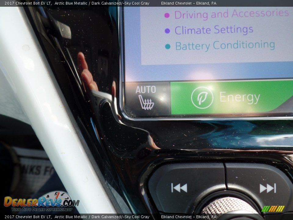 2017 Chevrolet Bolt EV LT Arctic Blue Metallic / Dark Galvanized/­Sky Cool Gray Photo #26