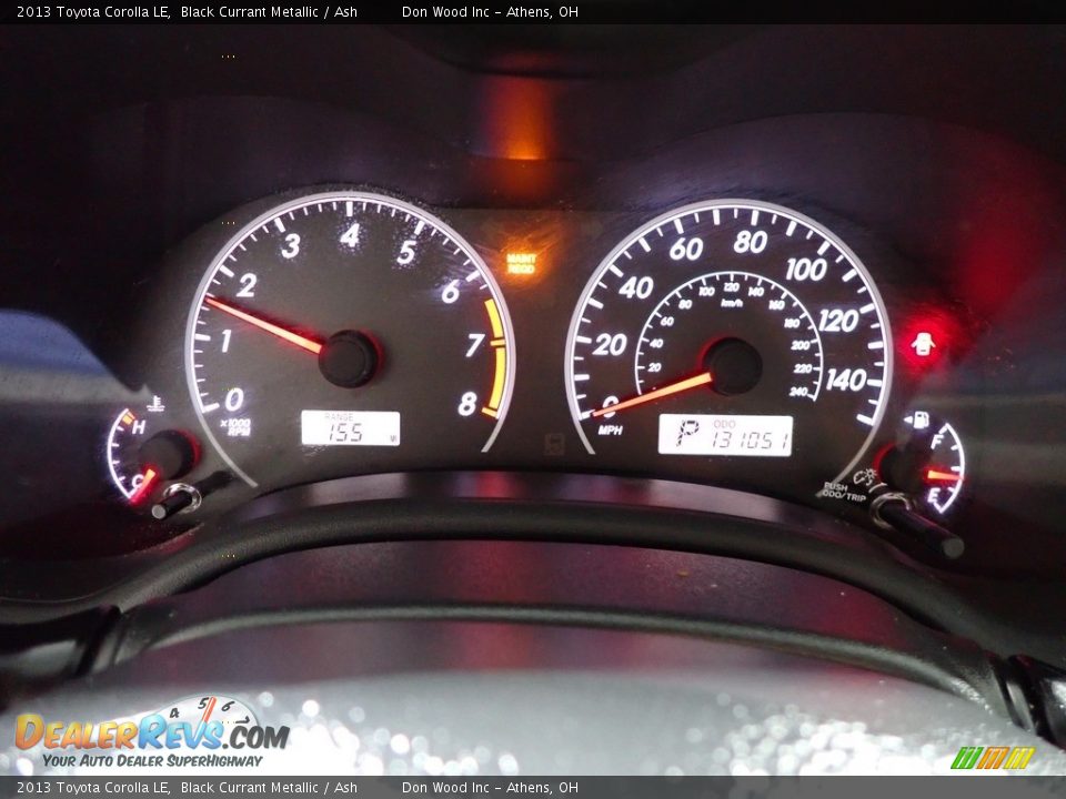 2013 Toyota Corolla LE Black Currant Metallic / Ash Photo #27