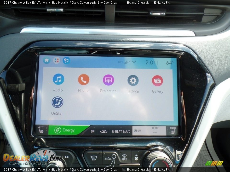 2017 Chevrolet Bolt EV LT Arctic Blue Metallic / Dark Galvanized/­Sky Cool Gray Photo #27