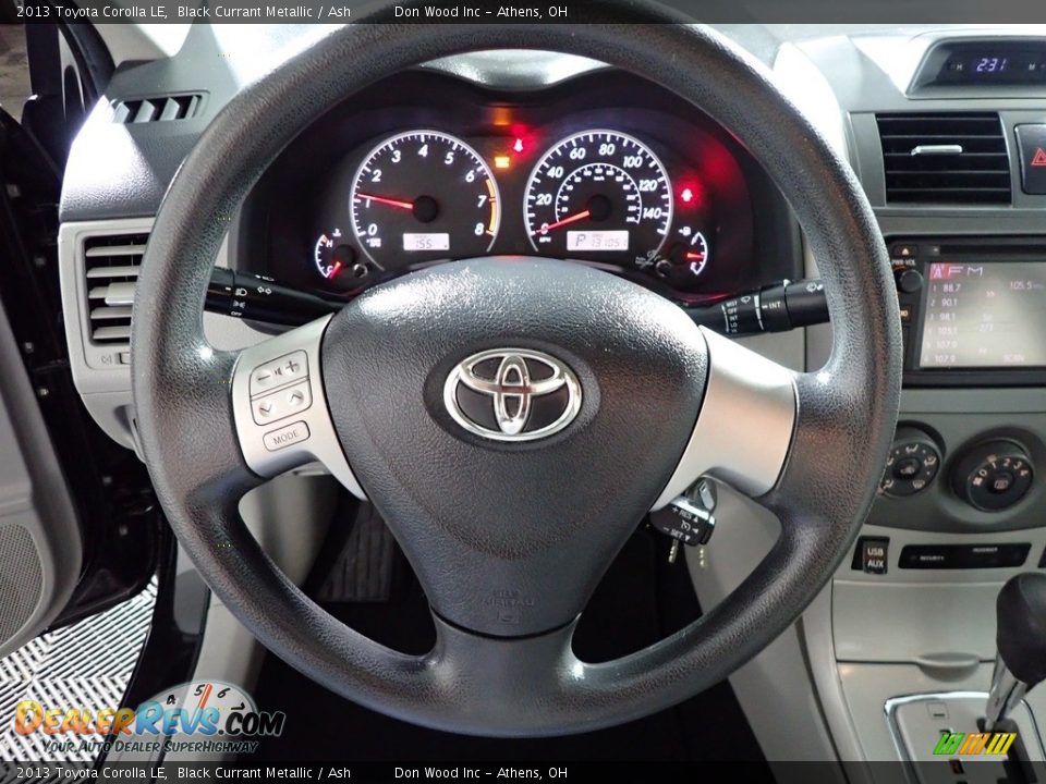 2013 Toyota Corolla LE Black Currant Metallic / Ash Photo #29