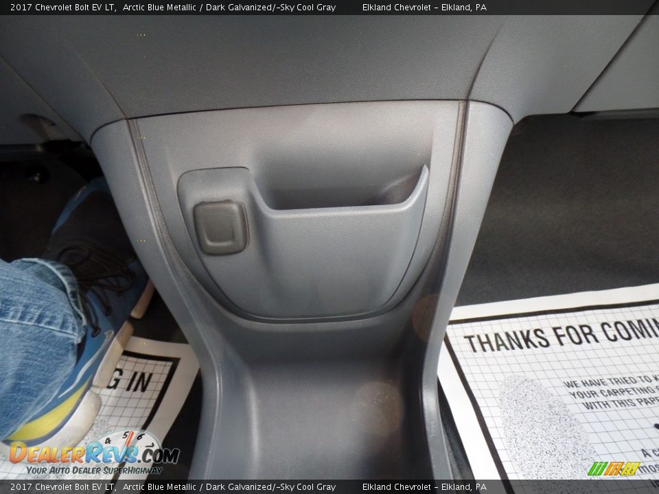 2017 Chevrolet Bolt EV LT Arctic Blue Metallic / Dark Galvanized/­Sky Cool Gray Photo #30