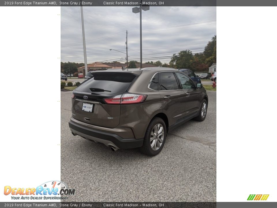 2019 Ford Edge Titanium AWD Stone Gray / Ebony Photo #5