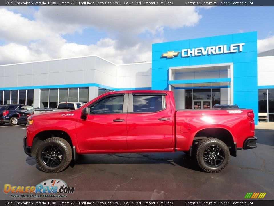 2019 Chevrolet Silverado 1500 Custom Z71 Trail Boss Crew Cab 4WD Cajun Red Tintcoat / Jet Black Photo #3