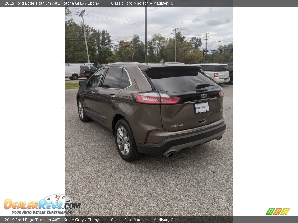 2019 Ford Edge Titanium AWD Stone Gray / Ebony Photo #7