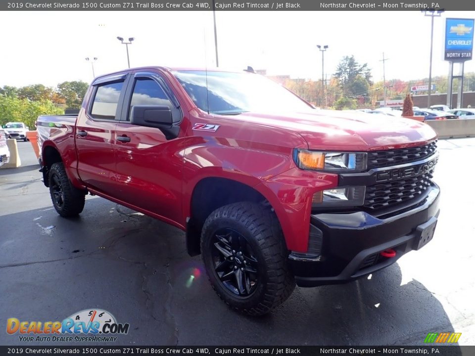 2019 Chevrolet Silverado 1500 Custom Z71 Trail Boss Crew Cab 4WD Cajun Red Tintcoat / Jet Black Photo #10