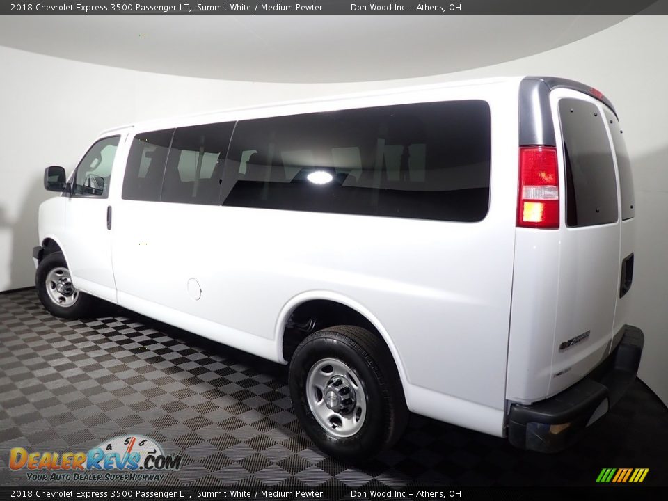 2018 Chevrolet Express 3500 Passenger LT Summit White / Medium Pewter Photo #8