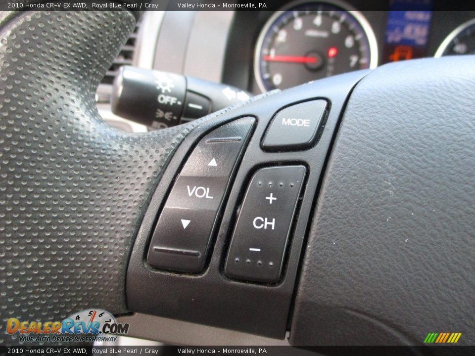 2010 Honda CR-V EX AWD Royal Blue Pearl / Gray Photo #17