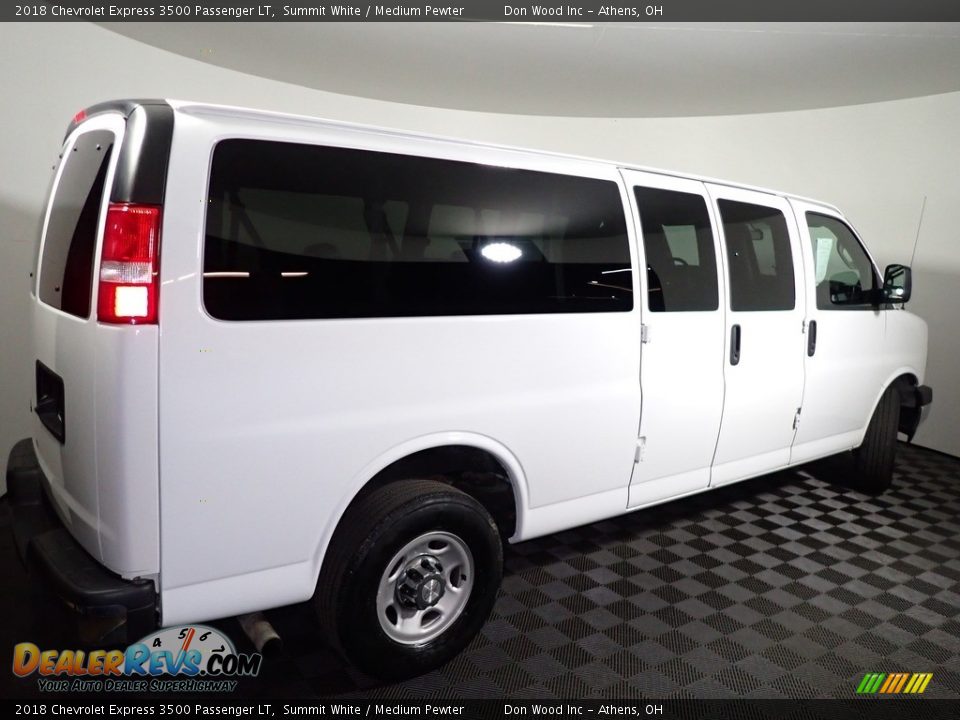 2018 Chevrolet Express 3500 Passenger LT Summit White / Medium Pewter Photo #13