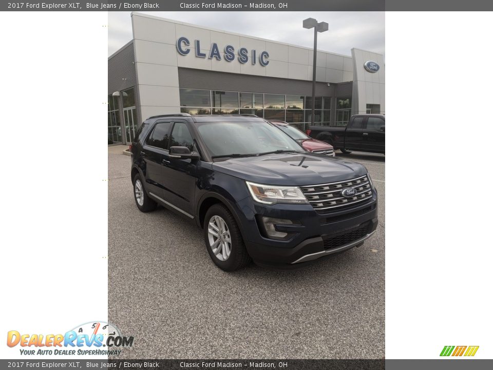 2017 Ford Explorer XLT Blue Jeans / Ebony Black Photo #3