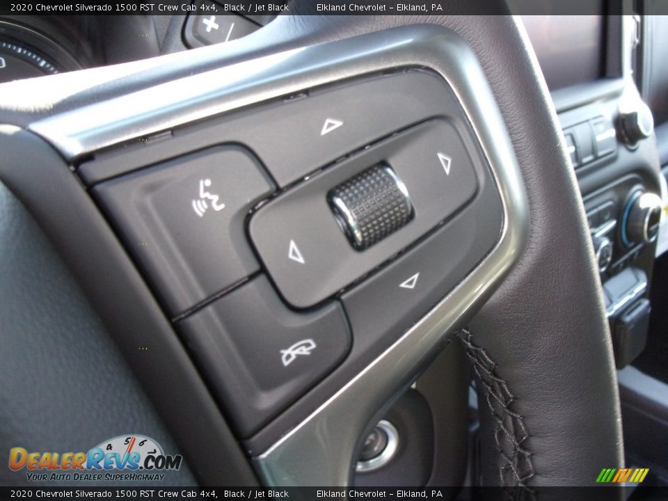 2020 Chevrolet Silverado 1500 RST Crew Cab 4x4 Black / Jet Black Photo #24