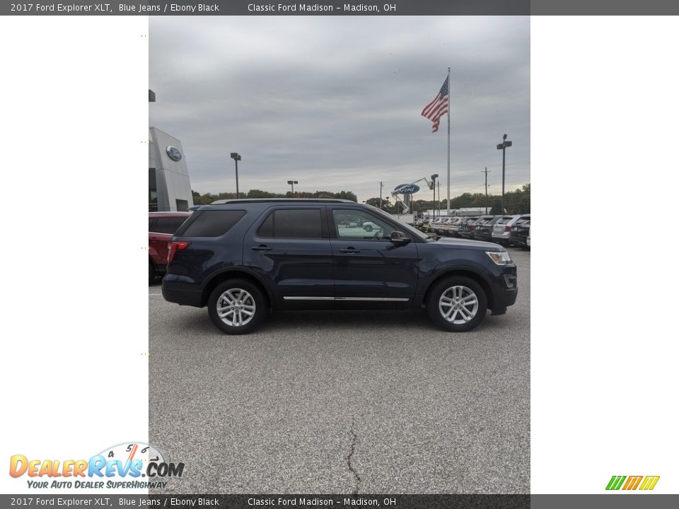 2017 Ford Explorer XLT Blue Jeans / Ebony Black Photo #4