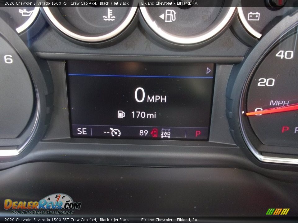 2020 Chevrolet Silverado 1500 RST Crew Cab 4x4 Black / Jet Black Photo #26