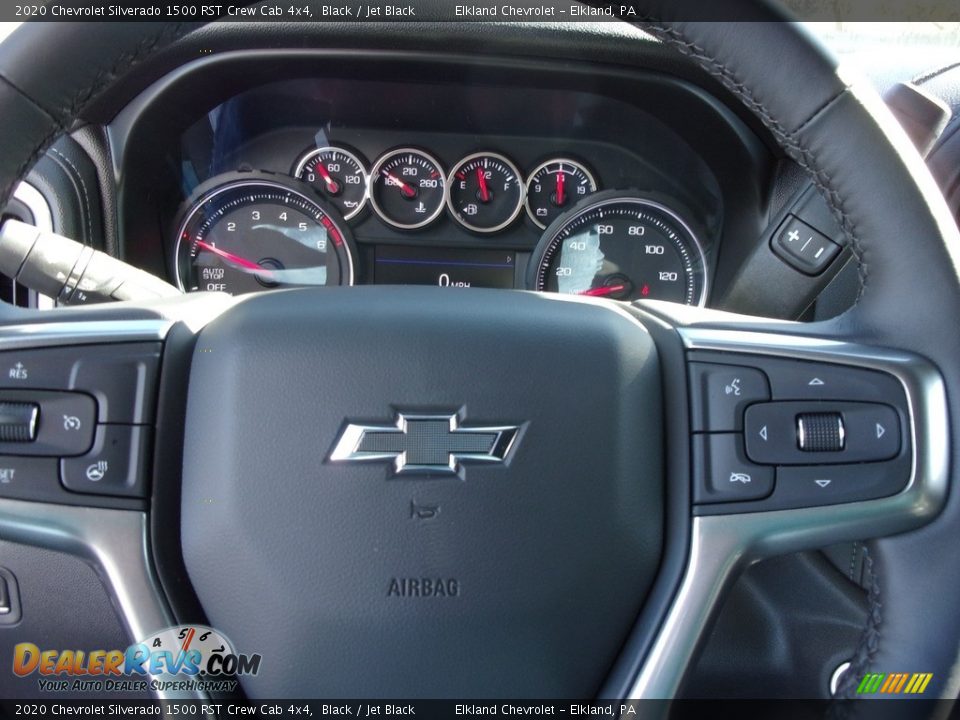 2020 Chevrolet Silverado 1500 RST Crew Cab 4x4 Black / Jet Black Photo #27