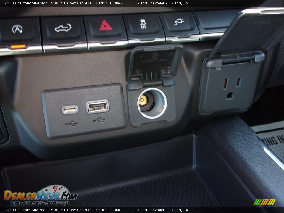 2020 Chevrolet Silverado 1500 RST Crew Cab 4x4 Black / Jet Black Photo #31