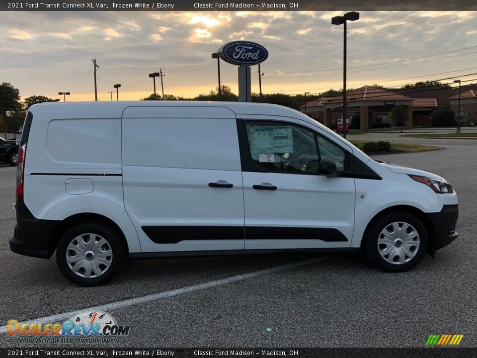 Frozen White 2021 Ford Transit Connect XL Van Photo #5