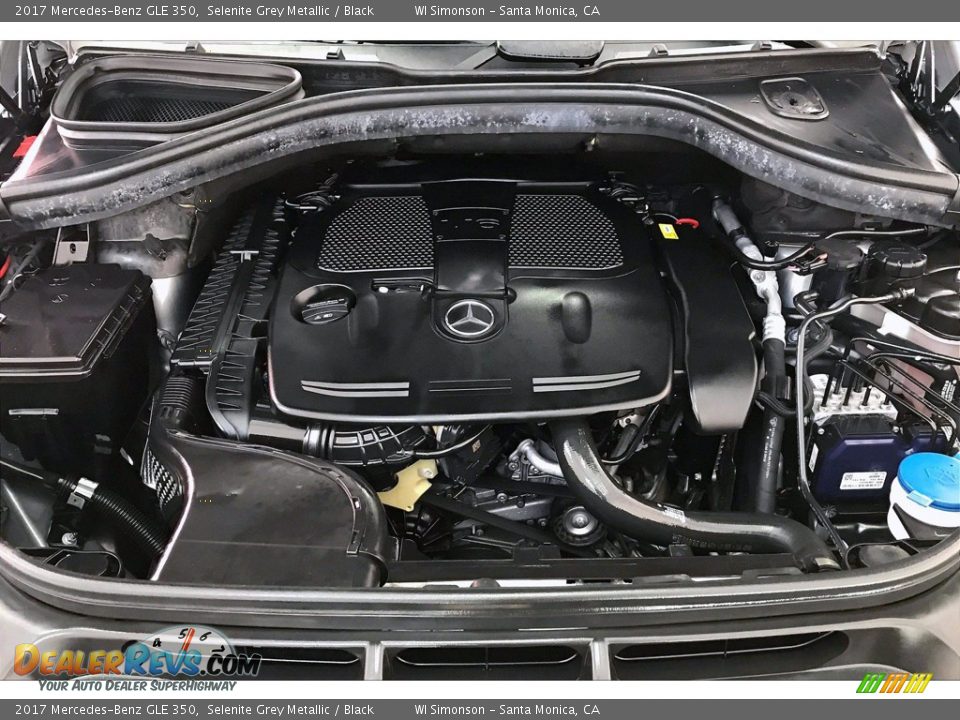 2017 Mercedes-Benz GLE 350 Selenite Grey Metallic / Black Photo #9