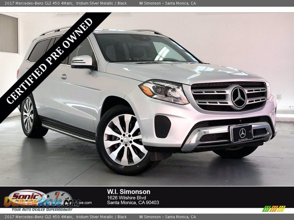 2017 Mercedes-Benz GLS 450 4Matic Iridium Silver Metallic / Black Photo #1