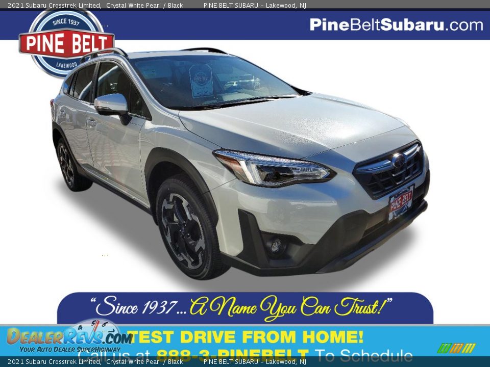 2021 Subaru Crosstrek Limited Crystal White Pearl / Black Photo #1