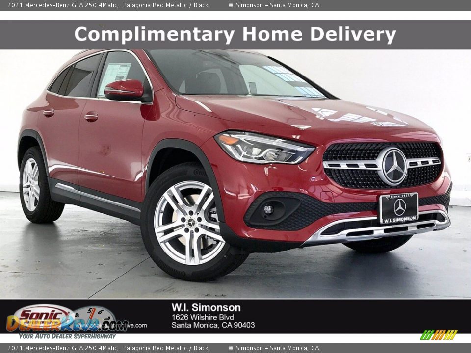 2021 Mercedes-Benz GLA 250 4Matic Patagonia Red Metallic / Black Photo #1