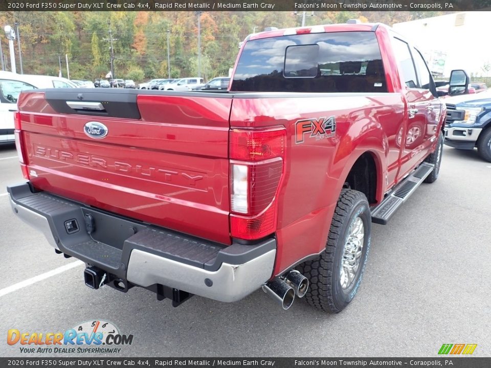 2020 Ford F350 Super Duty XLT Crew Cab 4x4 Rapid Red Metallic / Medium Earth Gray Photo #2