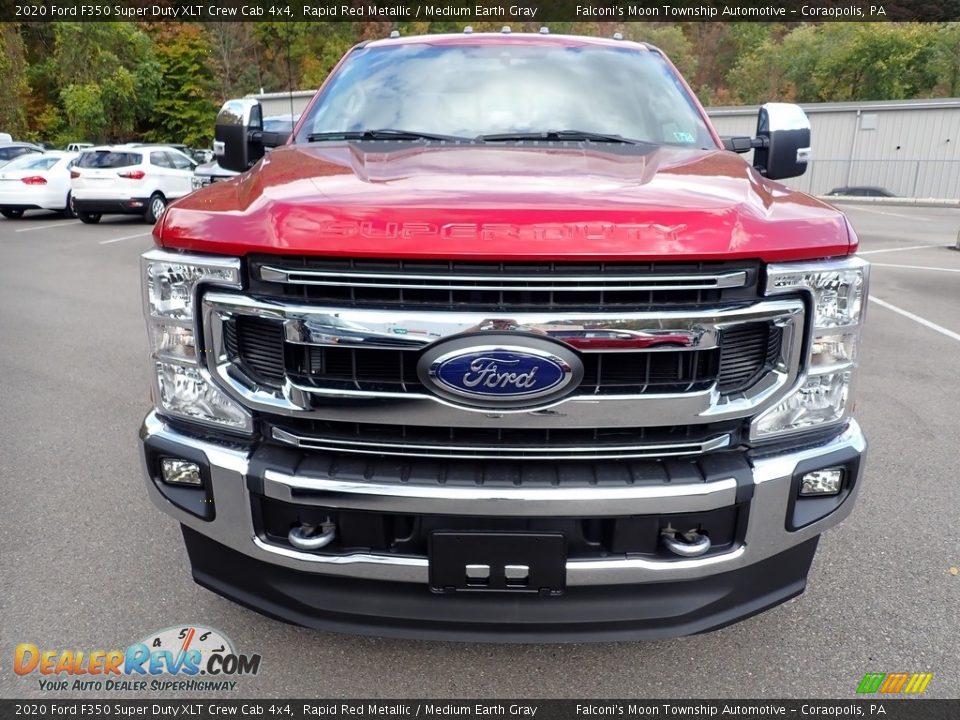 2020 Ford F350 Super Duty XLT Crew Cab 4x4 Rapid Red Metallic / Medium Earth Gray Photo #4