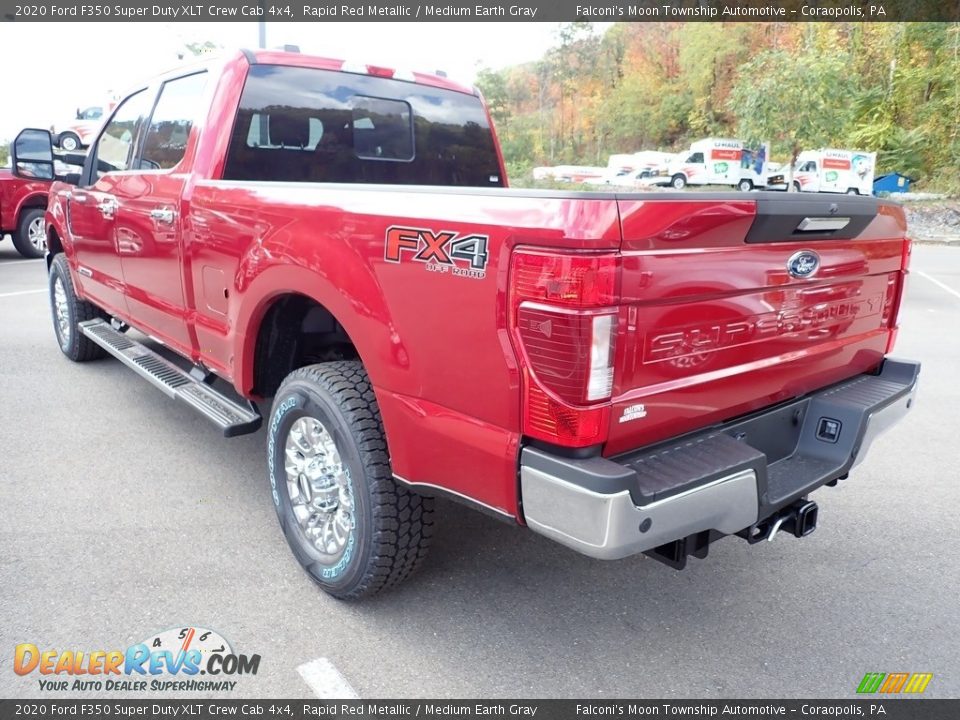 2020 Ford F350 Super Duty XLT Crew Cab 4x4 Rapid Red Metallic / Medium Earth Gray Photo #6