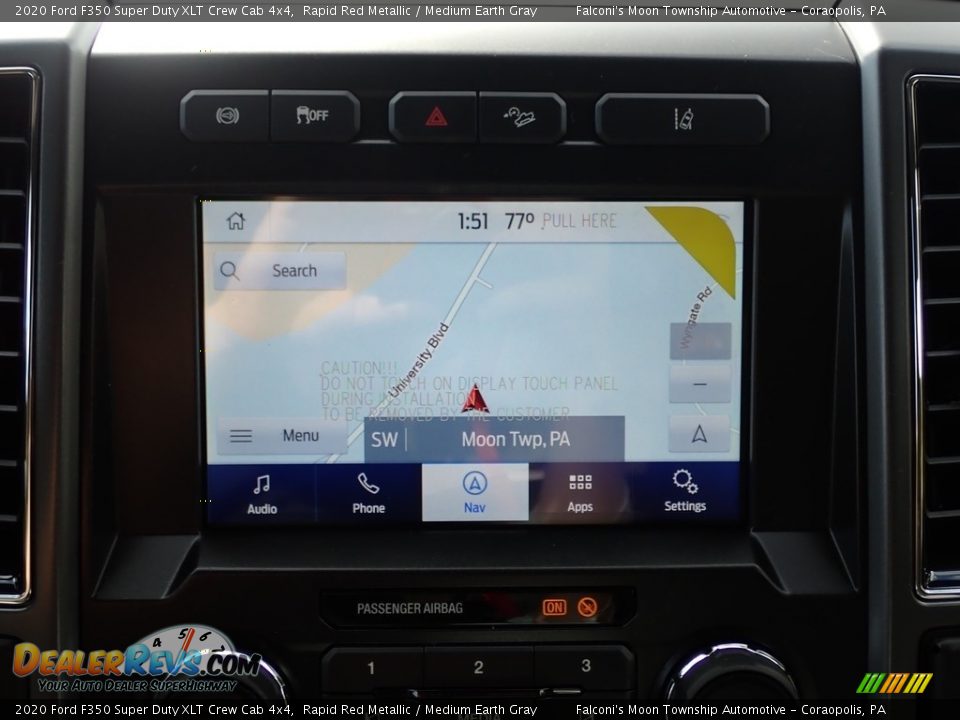 Navigation of 2020 Ford F350 Super Duty XLT Crew Cab 4x4 Photo #14